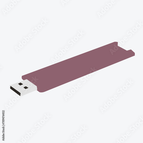usb flash drive isolated