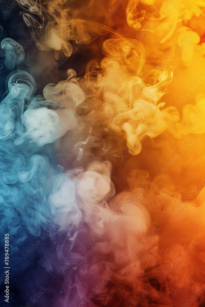 Obraz premium Dynamic Colorful Smoke in Abstract Composition