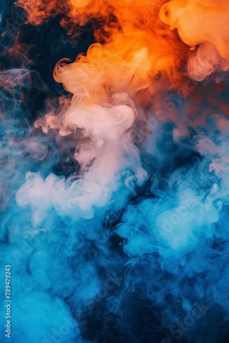 Vibrant Colorful Smoke Abstract Background