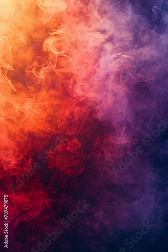 Vibrant Colorful Smoke Abstract Background