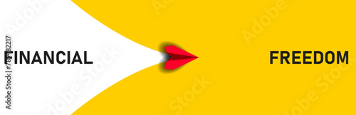 Red plane flying financial freedom.
symbol of financial freedom.
Business financial freedom concept.