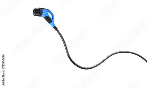 Quadro su tela Electric vehicle charging plug isolated