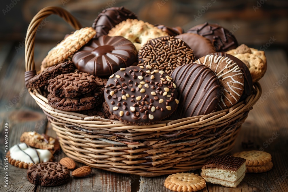 fresh snacks product with basket professional advertising food photography fresh snacks product with basket professional advertising food photography