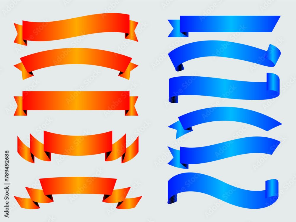 Ribbon elements. Modern simple ribbons collection. Flat banner ribbon for decorative design. Ribbons, Banners, badges, Labels Design Elements. Ribbon elements. Modern simple ribbons collection. Flat banner ribbon for decorative design. Ribbons, Banners, badges, Labels Design Elements.
