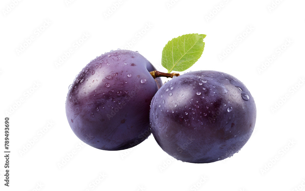 Damson on Clear Background