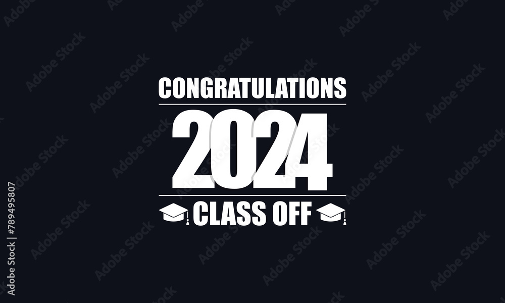 Artistic Text Design to Commemorate the Achievement of the Class of 2024