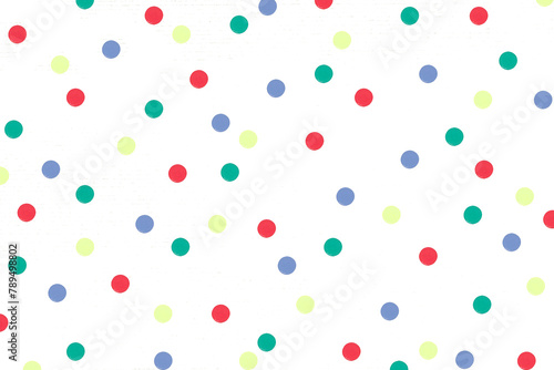 Polka dot colorful png artsy pattern for kids