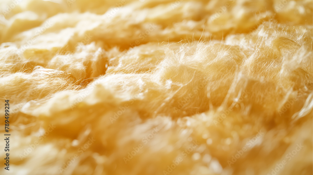 Close-up of mineral wool insulation, showcasing its fibrous texture and thermal properties. Close-up of mineral wool insulation, showcasing its fibrous texture and thermal properties.
