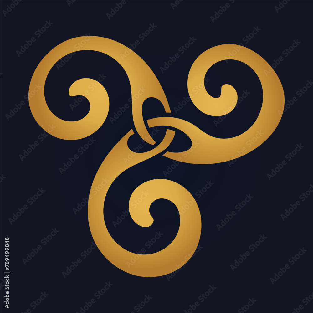 Triskelion symbol tattoo, vector Triskelion symbol tattoo, vector