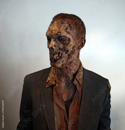 Emaciated Male Undead Rotting Zombie
