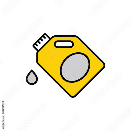 Oil icon design with white background stock illustration