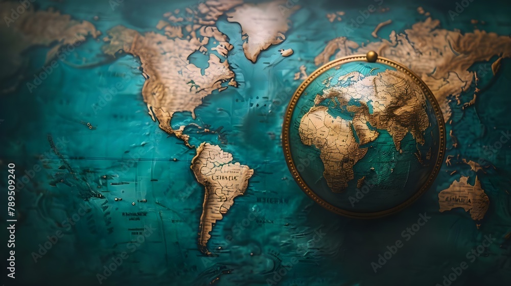 Navigating Global Markets with Cultural Finesse. Concept Cross-Cultural Communication, Business Etiquette, International Expansion, Global Networking, Cultural Sensitivity - obrazy, fototapety, plakaty 