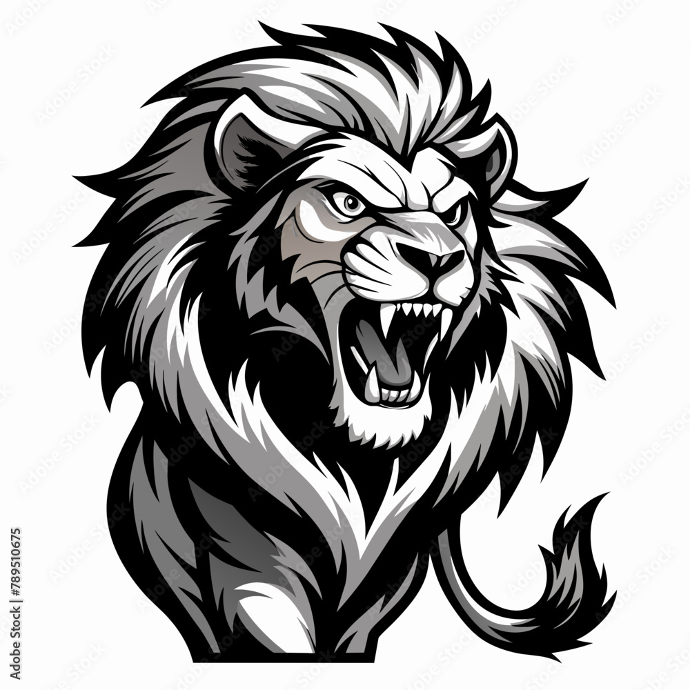 Lion head vector vector illustration 