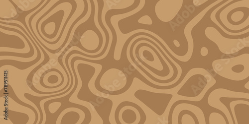 Seamless pattern with waves. Abstract horizontal pattern circle. Geometric illustration vector swirl vintage background. Abstract ornament decoration brown background light retro color.