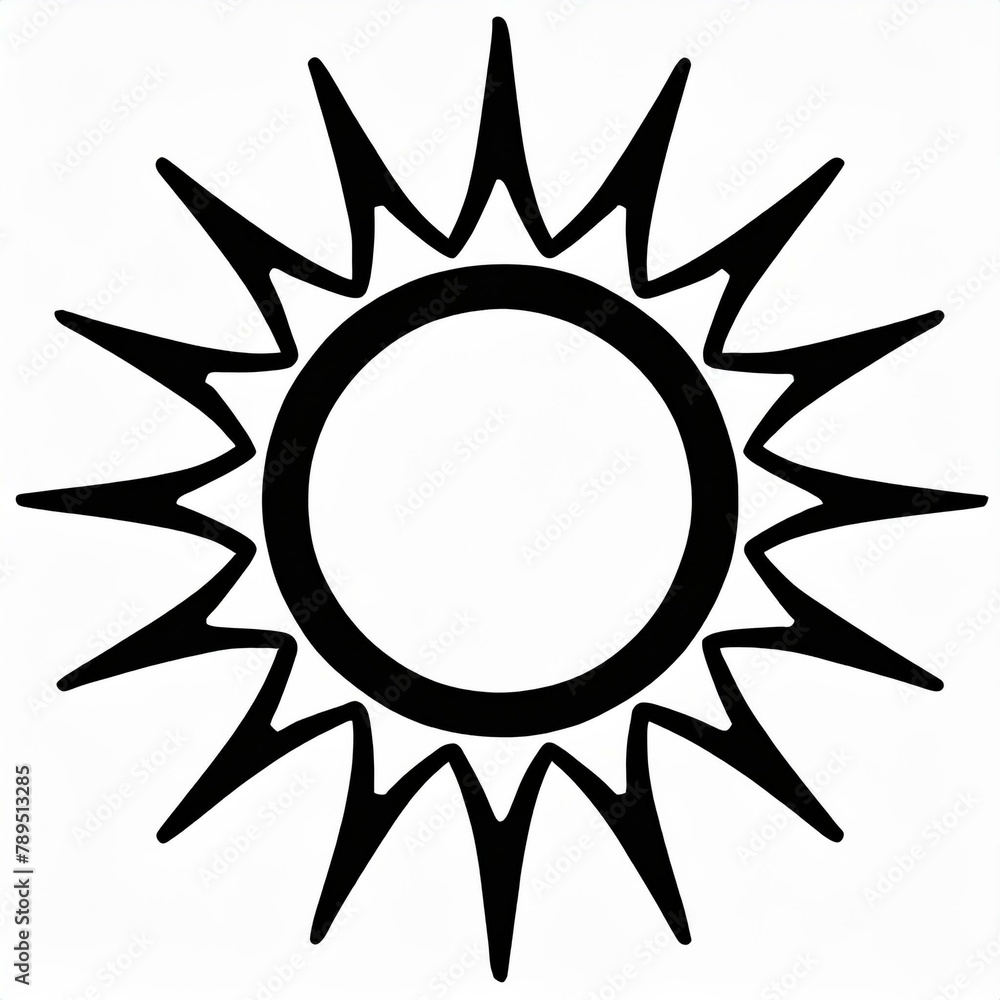 abstract sun icon abstract sun icon