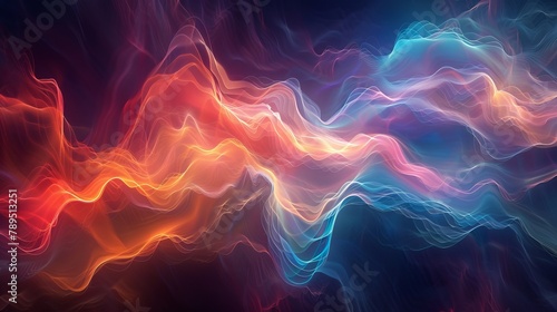 Picture a backdrop that blends dark  mysterious shades with vivid pulses of light. Digital waves ripple through the canvas  symbolizing the seamless transmission of data in the digital age.