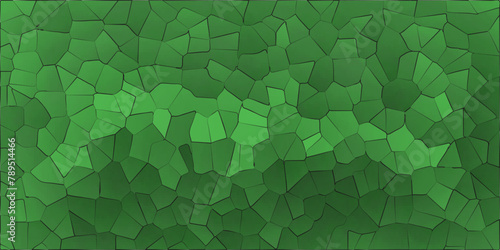 Abstract broken glass quartz, geometric retro tiles pattern, voronoi diagram crystalize vintage vector background.