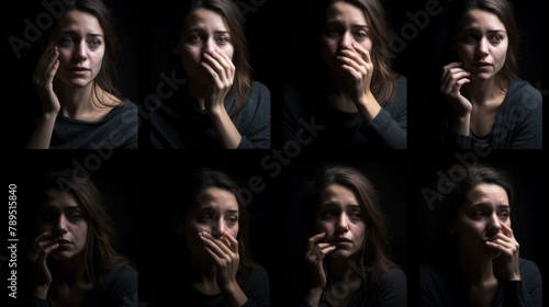 The Silent Performance, an actor communicates a complex range of emotions and experiences through subtle gestures, facial expressions, and body language, Generated AI 
