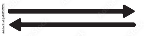 Horizontal long straight arrow signs. Left Right Arrow icon. Double horizontal arrow icon. Browse Horizontal Two Way Arrow Icons. Straight long dual arrow vector icon. 11:11