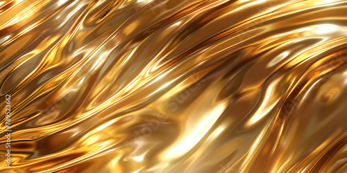 Contemporary Gold Brushed Texture, Sleek Modern Metallic Background, Stylish Brushed Gold Surface - Ai Generated
