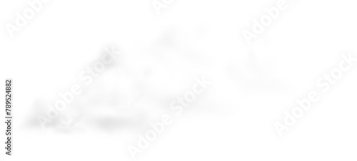 Canvas Print White cloud png on transparent background