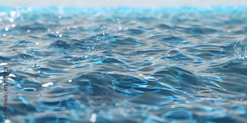 Clear calm water surface texture with splashing background - Ai Generated © Muhammad