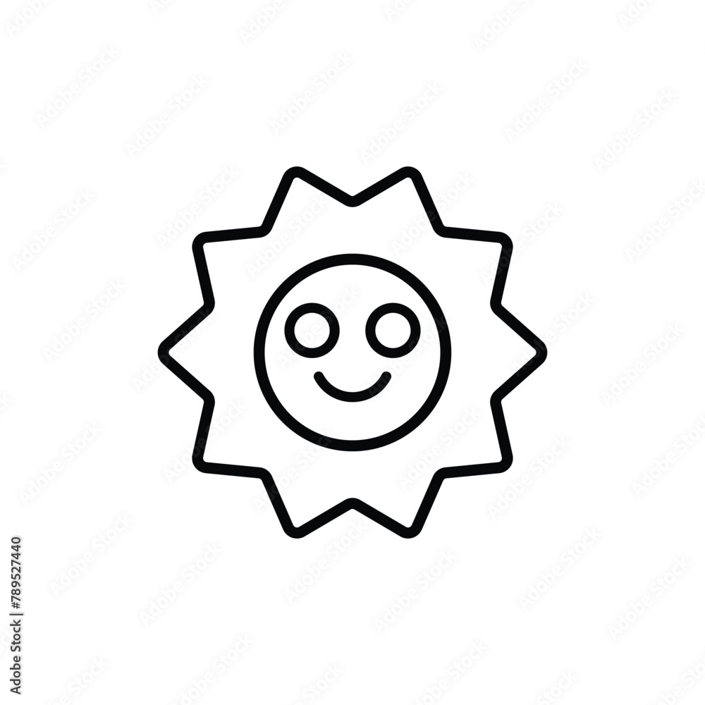 Sun icon design with white background stock illustration Sun icon design with white background stock illustration