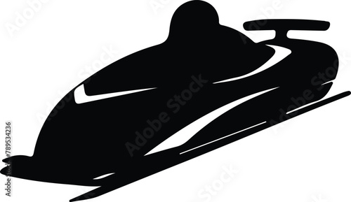 bobsleigh silhouette