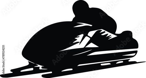 bobsleigh silhouette