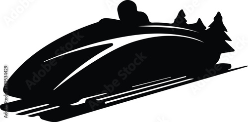 bobsleigh silhouette