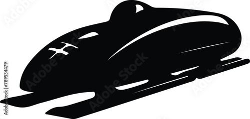 bobsleigh silhouette