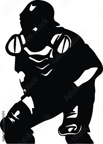 catcher silhouette