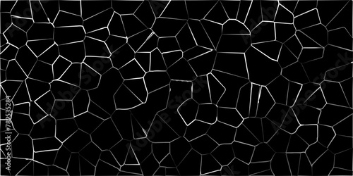 Voronoi diagram broken glass quartz crystal geometric retro tiles seamless pattern vintage background 