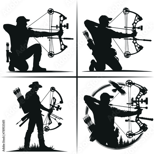 Bow Hunting Vector , Hunter Dad vector