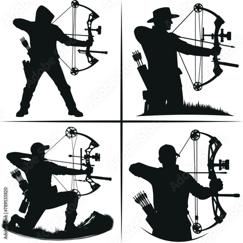 Bow Hunting Vector , Hunter Dad vector