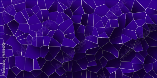 Voronoi diagram broken glass quartz crystal retro tyles geometric pattern vintage abstract background.