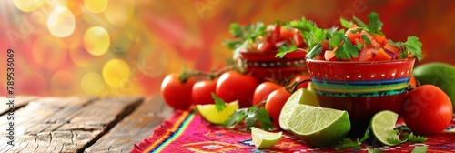 Table With Tomatoes and Limes