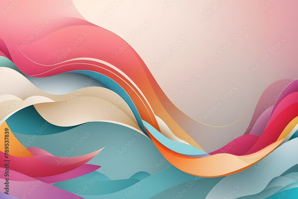 Abstract background, simple and elegant; there is space for greeting text design, wallpaper, posters, advertisements, etc.; if there are not enough choices, please click design. - obrazy, fototapety, plakaty 