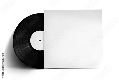 Vinyl record cover png mockup photo