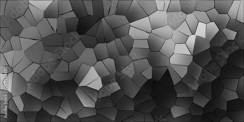 Voronoi diagram broken glass quartz crystal retro tyles geometric pattern vintage abstract background.