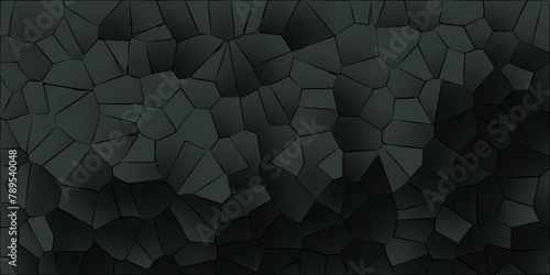 Voronoi diagram broken tiles geometric retro pattern quartz crystal seamless pattern vintage background.