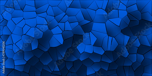 Voronoi diagram broken tiles geometric retro pattern quartz crystal seamless pattern vintage background.