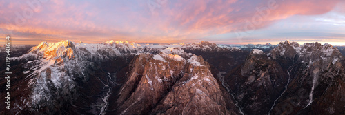 Italain Dolomites at sunrise photo
