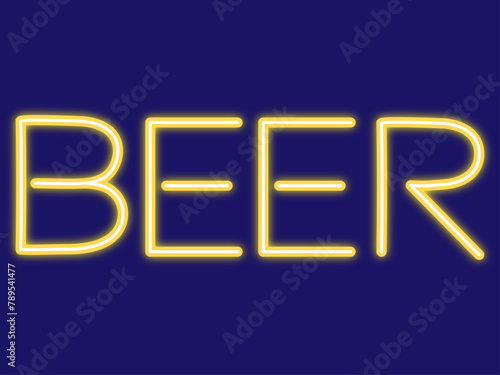 BEERのネオンサイン