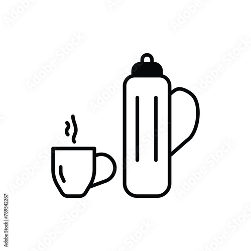 Themos icon design with white background stock illustration