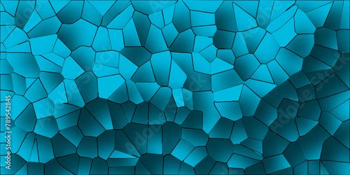Voronoi diagram broken tiles geometric retro pattern quartz crystal seamless pattern vintage background.