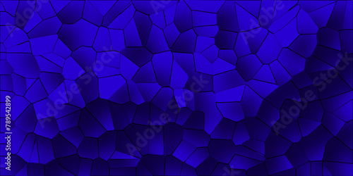 Voronoi diagram broken tiles geometric retro pattern quartz crystal seamless pattern vintage background.