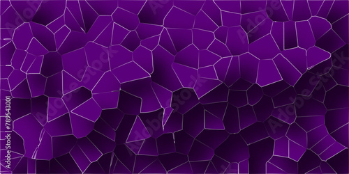 Voronoi diagram broken tiles geometric retro pattern quartz crystal seamless pattern vintage background.