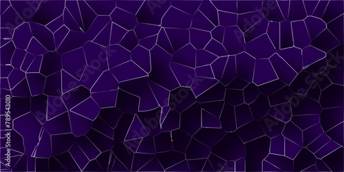 Voronoi diagram broken tiles geometric retro pattern quartz crystal seamless pattern vintage background.