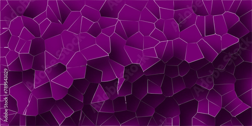 Voronoi diagram broken tiles geometric retro pattern quartz crystal seamless pattern vintage background.